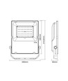 60W RGB+CCT Zigbee/Hue projektør - Hue-kompatibel, arbeidslampe