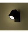 GU10 vegglampe med justerbart hode - IP44 utendørs, sort, aluminium, uten lyskilde
