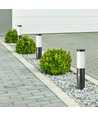 Pullertlampe med PIR-sensor E27 - Rustfritt stålhus (45 cm), Grå, IP44