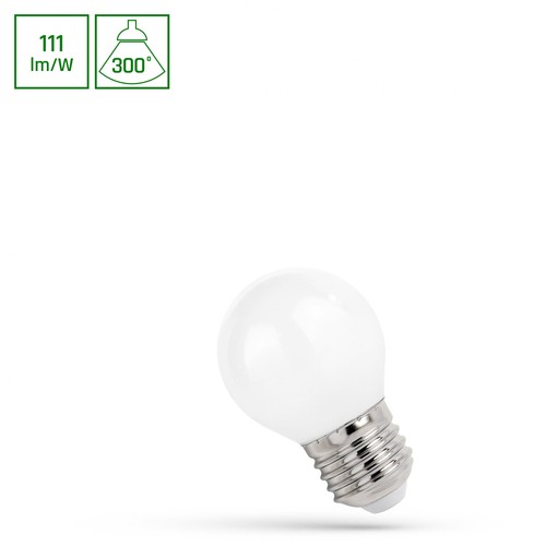 LED globe P45 E27 5,5W - 230V, kulltråd, Spectrum