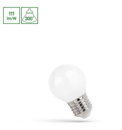 LED globe P45 E27 5,5W - 230V, kulltråd, Spectrum