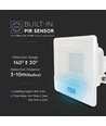 30W LED-lyskaster med sensor - Hvit, arbeidslampe, Samsung LED-chip