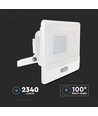 30W LED-lyskaster med sensor - Hvit, arbeidslampe, Samsung LED-chip
