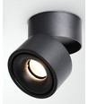 10W dimbar RA98 LED-takspot - Sort, justerbar, for påbygging