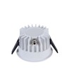 10W Ø8,5cm DimToWarm innfellingsspot RA94 - Hull: Ø7,5 cm, Mål: Ø8,5 cm, Hvit kant