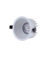 10W Ø8,5cm DimToWarm innfellingsspot RA94 - Hull: Ø7,5 cm, Mål: Ø8,5 cm, Hvit kant