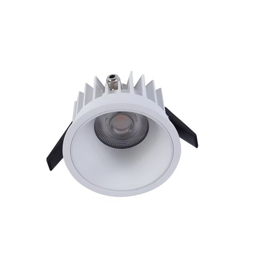 DimToWarm RA94 innfellingsspot - 10W, Hull: Ø7,5 cm, Mål: Ø8,5 cm, hvit kant, 230V