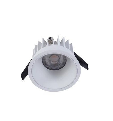 10W Ø8,5cm DimToWarm innfellingsspot RA94 - Hull: Ø7,5 cm, Mål: Ø8,5 cm, Hvit kant