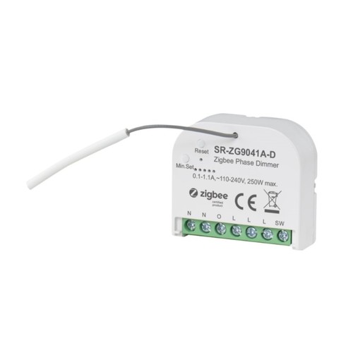 Zigbee Box innbyggingsdimmer - 200W LED dimmer, kip-tryk/push dim, korrespondanse, memory funksjon