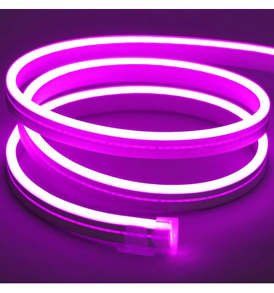 Lilla 8x16 CLIP-ON Neon Flex LED - 8W per meter, IP67, 24V