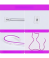 8W pr. meter Lilla 8x16 CLIP-ON Neon Flex LED - 24V DC, IP67