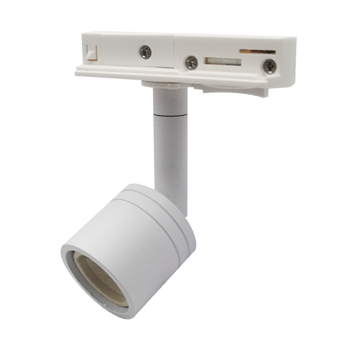Hvit skinnespot med GU10 sokkel - 1-faset, uten lyskilde, 1F3W