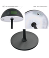 Oppladbar LED bordlampe Innendørs/utendørs - Svart, berøringsdimbar, 3i1, IP54 utendørs