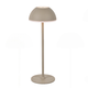 Oppladbar LED bordlampe Innendørs/utendørs - Beige, berøringsdimbar, 3i1, IP54 utendørs