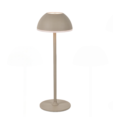 Oppladbar LED bordlampe Innendørs/utendørs - Beige, berøringsdimbar, 3i1, IP54 utendørs