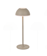 Oppladbar LED bordlampe Innendørs/utendørs - Beige, berøringsdimbar, 3i1, IP54 utendørs