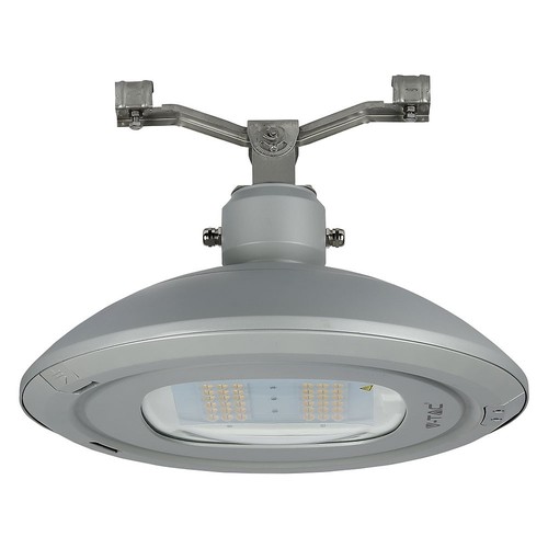 100W LED veiarmatur for wireoppheng - 130lm/W, Samsung LED chip, IP65, 4000K, grå, IK08