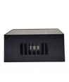 Solcelle vegglampe - IP54, sort, roterbar, firkantet, skumringssensor