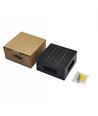 Solcelle vegglampe - IP54, sort, roterbar, firkantet, skumringssensor