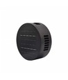 Solcelle vegglampe - IP54, rund, sort, roterbar, skumringssensor