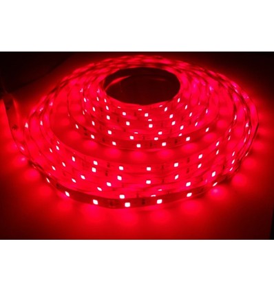 Rød 660 nm 14W/m 24V LED stripe - 5m, IP20, 60 LED per meter