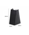 Solcelle vegglampe - IP54, sort, opp/ned, skumringssensor