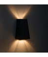 Solcelle vegglampe - IP54, sort, opp/ned, skumringssensor