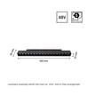 SHIFT System GRID M 17W skinnespot til 48V - DALI dimbar, RA90, 35°, 3000K, 5 års garanti