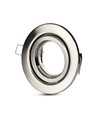 GU10 innbyggingsspot - Satin nikkel, rund, Ø99 mm, hull: Ø74 mm