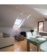 GU10 innbyggingsspot - Satin nikkel, rund, Ø99 mm, hull: Ø74 mm