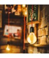 E14 4W LED filament pære - P45, amber glass, 2200K, kronepære