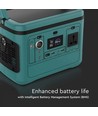 Powerstation 568Wh - 500W, med strømuttak, 1x 230V AC output