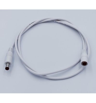 DC Forlengerkabel - 5 m, 5V-24V, hvit