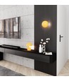 Mush LN2 Oransje bordlampe - Ø18 cm, G9, 230V, uten lyskilde