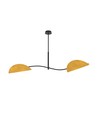 Lotus 2 Sort/Gul-orange taklampe - E14, 230V, uten lyskilde