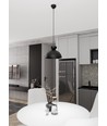 Lunaro 1S Sort pendellampe - Ø30 cm, GX53, 230V, uten lyskilde