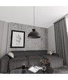 Lunaro 1L Sort pendellampe - Ø40 cm, GX53, 230V, uten lyskilde