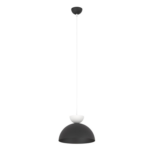 Lunaro 1S Sort/Hvit pendellampe - Ø30 cm, GX53, 230V, uten lyskilde