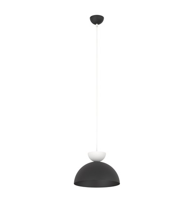 Lunaro 1S Sort/Hvit pendellampe - Ø30 cm, GX53, 230V, uten lyskilde