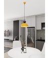 Lunaro 1S Sort/Oransje pendellampe - Ø30 cm, GX53, 230V, uten lyskilde