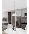 Lunaro 1S Hvit/Sort pendellampe - Ø30 cm, GX53, 230V, uten lyskilde