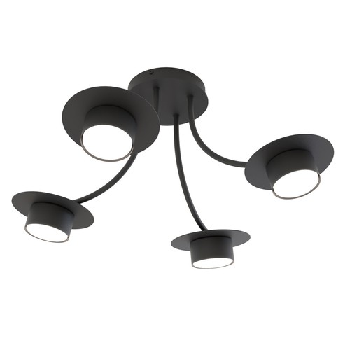 Enso 4 Sort taklampe - GX53, 230V, uten lyskilde
