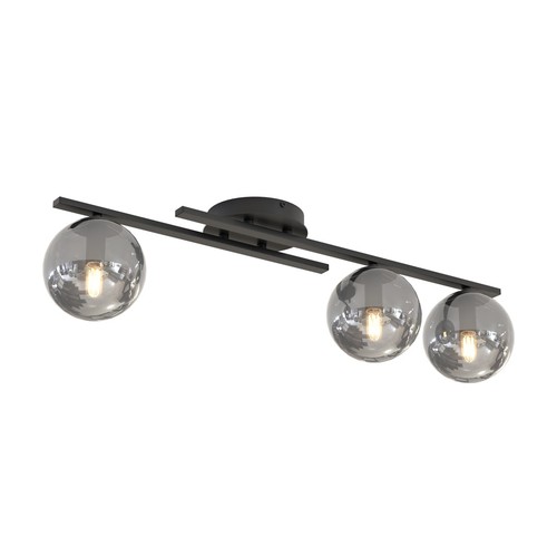 Kairo 3 Sort/Grafitt taklampe - Ø14 cm, E14, 230V, uten lyskilde