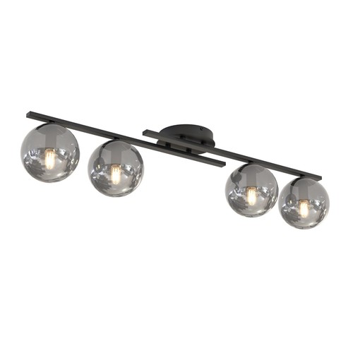 Kairo 4 Sort/Grafitt taklampe - Ø14 cm, E14, 230V, uten lyskilde