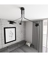 Mizu 3 Sort taklampe - GX53, 230V, uten lyskilde