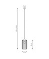 Vander 1 Sort/Gull pendellampe - Ø16 cm, E27, 230V, uten lyskilde