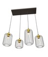 Vander 4 Sort/Gull pendellampe - Ø16 cm, E27, 230V, uten lyskilde