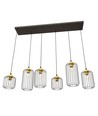 Vander 6 Sort/Gull pendellampe - Ø16 cm, E27, 230V, uten lyskilde