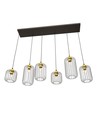 Vander 6 Sort/Gull pendellampe - Ø16 cm, E27, 230V, uten lyskilde