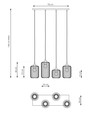 Vander 4 Sort pendellampe - Ø16 cm, E27, 230V, uten lyskilde